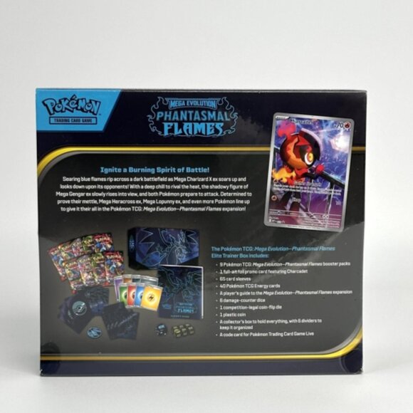 POKEMON TCG: Mega Evolution Phantasmal Flames Sealed Elite Trainer Box (ETB) - Picture 2 of 2